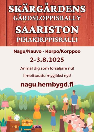 Skärgårdens Gårdsloppisrally - Saariston pihakirppisralli 2025
