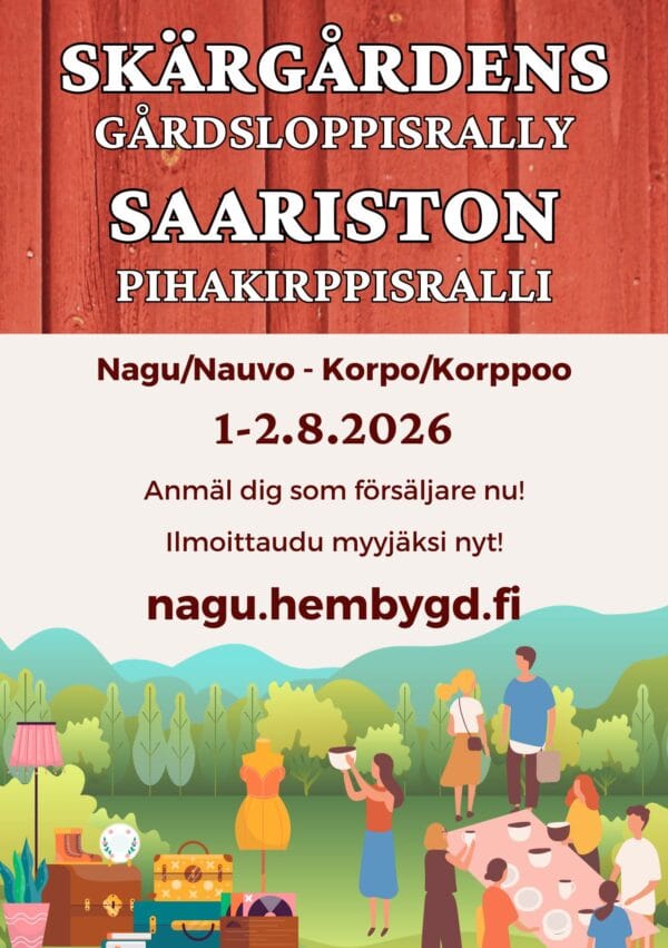 Skärgårdens Gårdsloppisrally - Saariston pihakirppisralli 2026